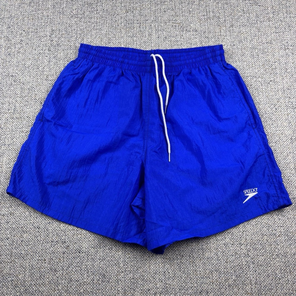 VTG Speedo 90s Swim Blue Mens Swimsuit Size Medium